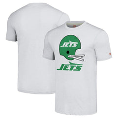 New York Jets Homage Unisex Big Helmet Tri-Blend T-Shirt - White sale