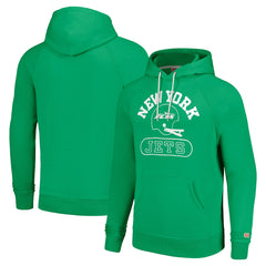 New York Jets Homage Unisex Helmet Tri-Blend Pullover Hoodie - Green on sale