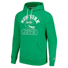 New York Jets Homage Unisex Helmet Tri-Blend Pullover Hoodie - Green on sale
