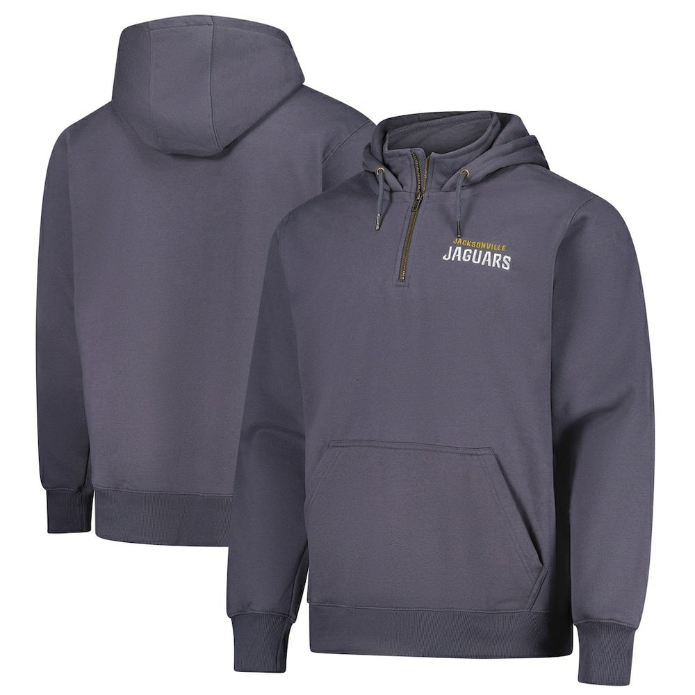 Jacksonville Jaguars Dunbrooke Unisex Defender Quarter-Zip Hoodie - Graphite cheap