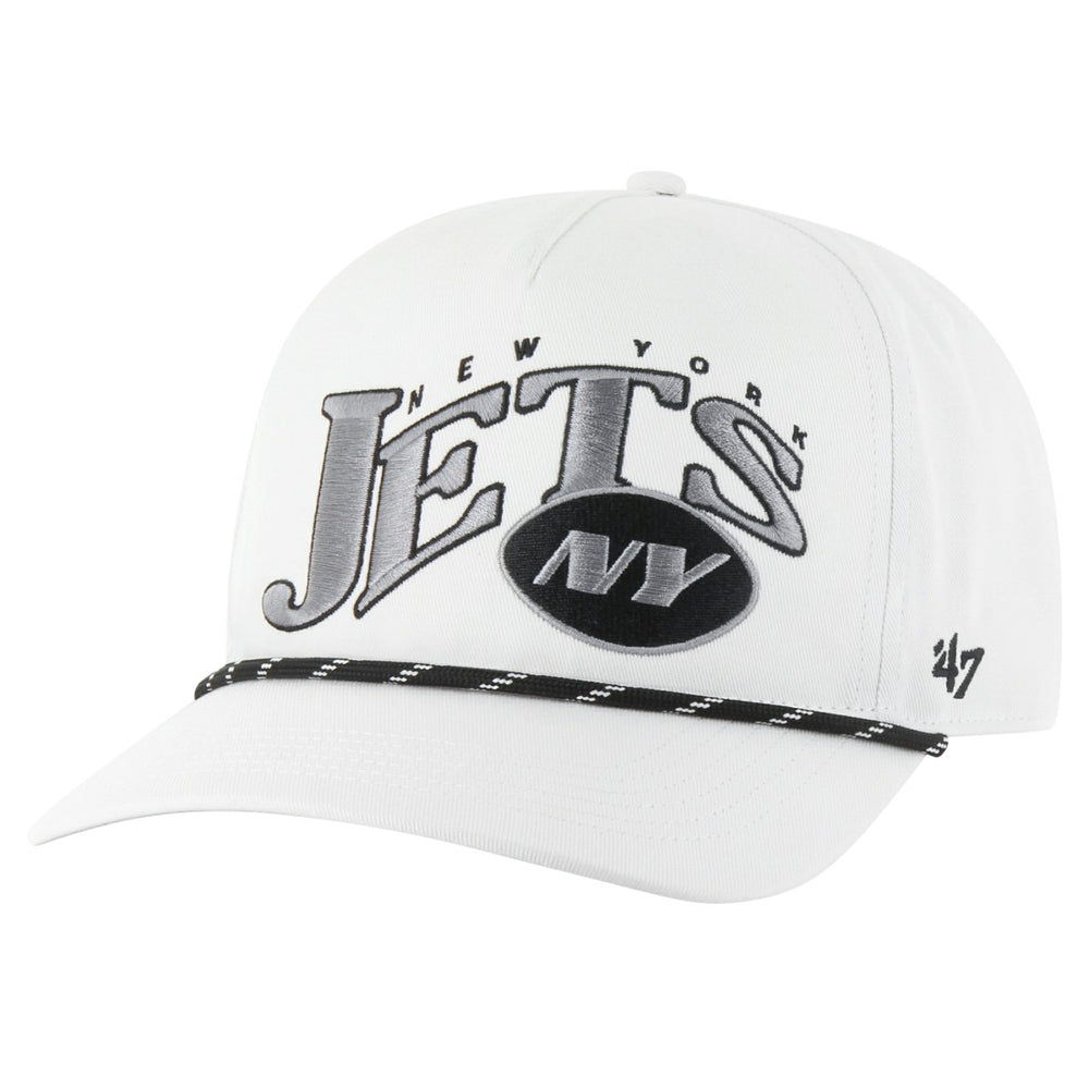 New York Jets '47 Wave Speckle Hitch Rope Adjustable Hat - White cheap