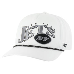 New York Jets '47 Wave Speckle Hitch Rope Adjustable Hat - White cheap