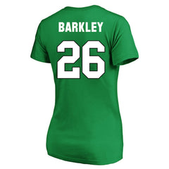 Saquon Barkley Philadelphia Eagles Women's Plus Size Fair Catch Name & Number Scoop Neck T-Shirt - Kelly Green outlet