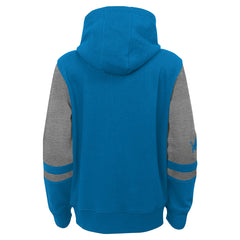 Detroit Lions Youth Stadium Color-Block Full-Zip Hoodie - Blue outlet