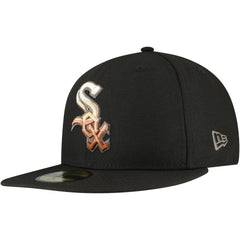 Chicago White Sox Dune Gradient Side Patch 59FIFTY Fitted Hat Black