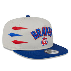 Atlanta Braves Iron Golfer Snapback Hat Cream