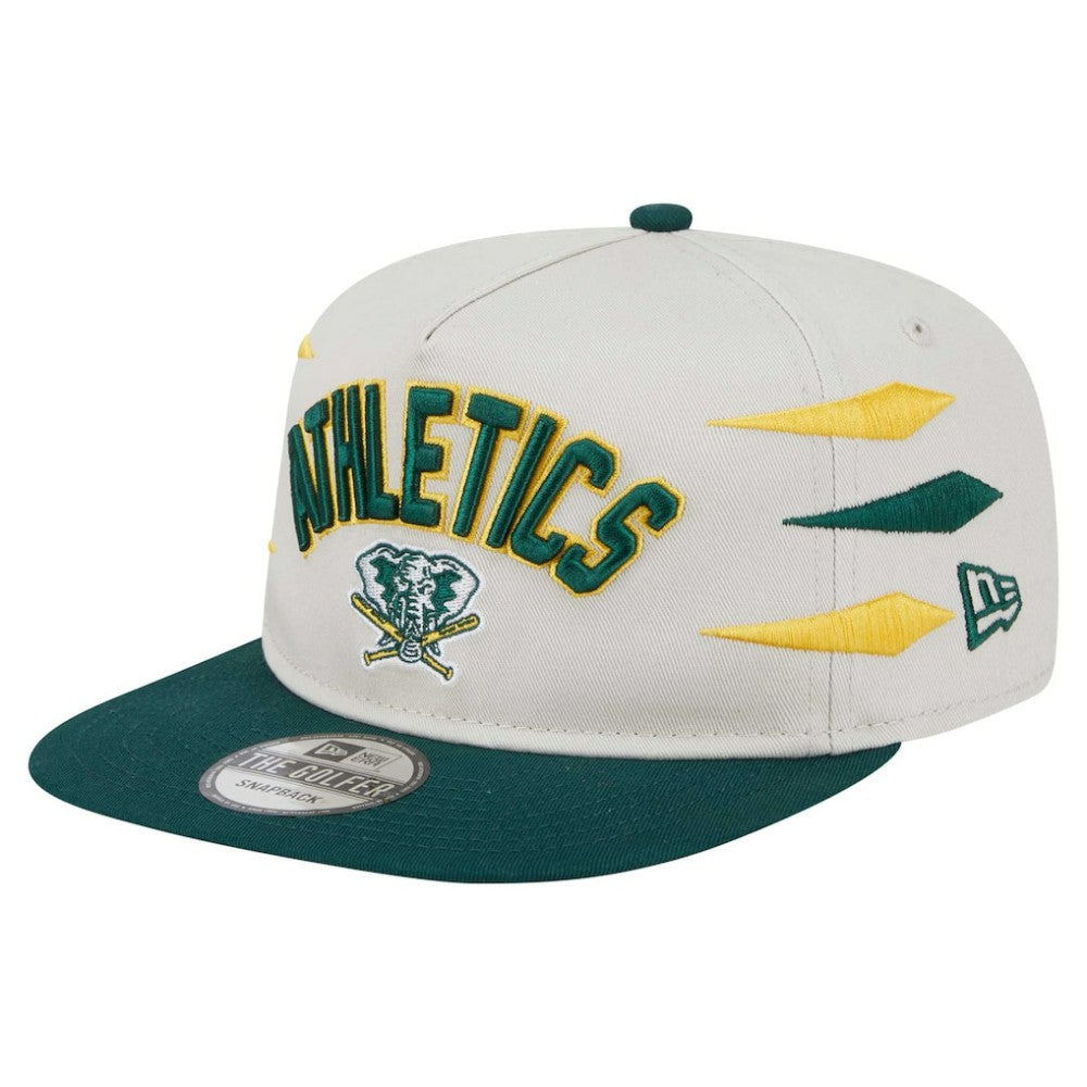 Athletics Iron Golfer Snapback Hat Cream