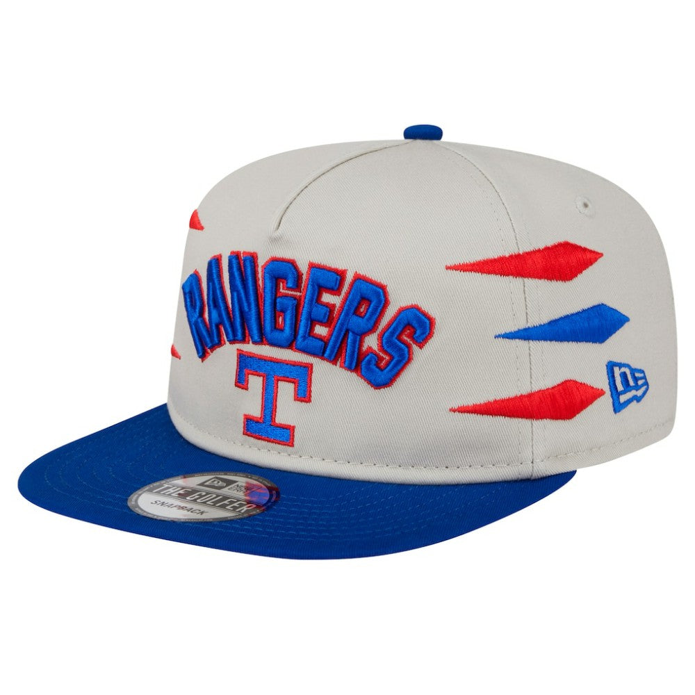 Texas Rangers Iron Golfer Snapback Hat Cream