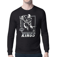 Los Angeles Kings Starter Player Grid Long Sleeve T-Shirt - Black T-shirts