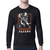 Philadelphia Flyers Starter Player Grid Long Sleeve T-Shirt - Black T-shirts