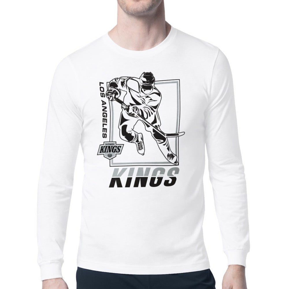 Los Angeles Kings Starter Player Grid Long Sleeve T-Shirt - White T-shirts