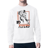 Philadelphia Flyers Starter Player Grid Fleece Pullover Sweatshirt - White Sweatshirts