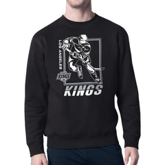Los Angeles Kings Starter Player Grid Fleece Pullover Sweatshirt - Black Sweatshirts
