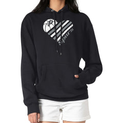 San Antonio Spurs G-III 4Her by Carl Banks Women's Heart Pullover Hoodie - Black shop