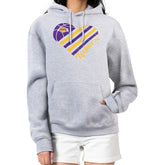 Los Angeles Lakers G-III 4Her by Carl Banks Women's Heart Pullover Hoodie - Heather Gray cheap