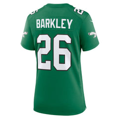 Saquon Barkley Philadelphia Eagles Women's Alternate Game Jersey - Kelly Green on sale