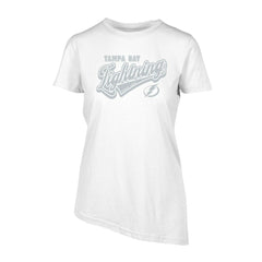 Tampa Bay Lightning Levelwear Women's Birch Sweep T-Shirt - White T-shirts