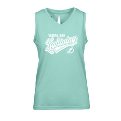 Tampa Bay Lightning Levelwear Women's Paisley Sweep V-Neck Tank Top - Mint Tank Top