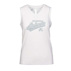 Colorado Avalanche Levelwear Women's Paisley Sweep V-Neck Tank Top - White Tank Top