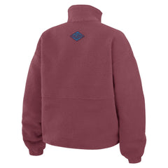Colorado Avalanche WEAR by Erin Andrews Women's Polar Fleece Half-Zip Jacket - Burgundy Jackets