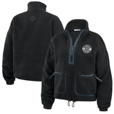 Vegas Golden Knights WEAR by Erin Andrews Women's Polar Fleece Half-Zip Jacket - Black Jackets