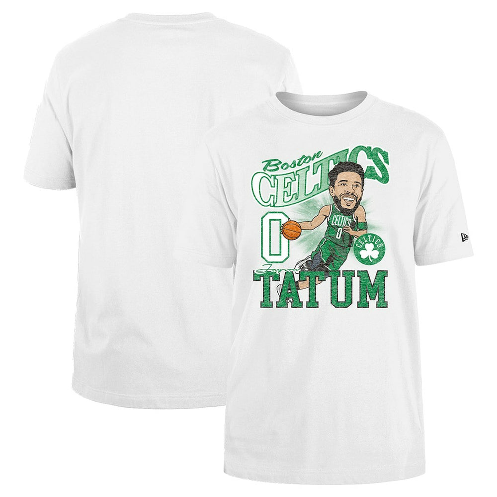 Jayson Tatum Boston Celtics Caricature Player T-Shirt - White discount