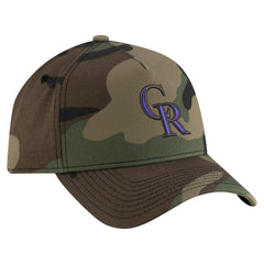 Colorado Rockies Woodland Team Pop 9FORTY A-Frame Adjustable Hat Camo