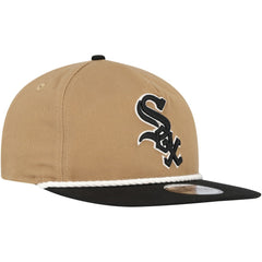 Chicago White Sox Golfer Snapback Hat Khaki/Black