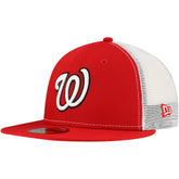 Washington Nationals Team Color 59FIFTY Trucker Fitted Hat Red