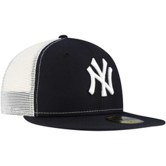 New York Yankees Team Color 59FIFTY Trucker Fitted Hat Navy