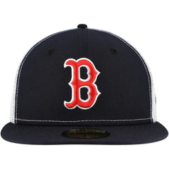Boston Red Sox Team Color 59FIFTY Trucker Fitted Hat Navy