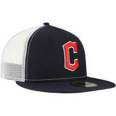 Cleveland Guardians Team Color 59FIFTY Trucker Fitted Hat Navy