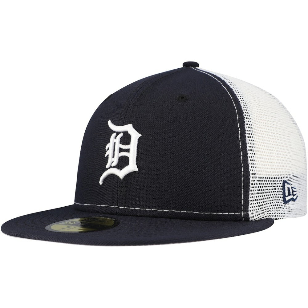 Detroit Tigers Team Color 59FIFTY Trucker Fitted Hat Navy