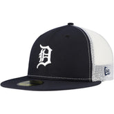 Detroit Tigers Team Color 59FIFTY Trucker Fitted Hat Navy