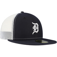 Detroit Tigers Team Color 59FIFTY Trucker Fitted Hat Navy