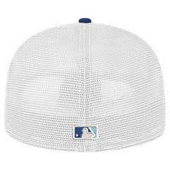 Tampa Bay Rays Team Color 59FIFTY Trucker Fitted Hat Navy