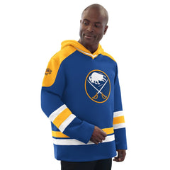 Buffalo Sabres Starter Hockey Pullover Hoodie - Royal/Gold Hoodies