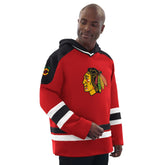 Chicago Blackhawks Starter Hockey Pullover Hoodie - Red/Black Hoodies