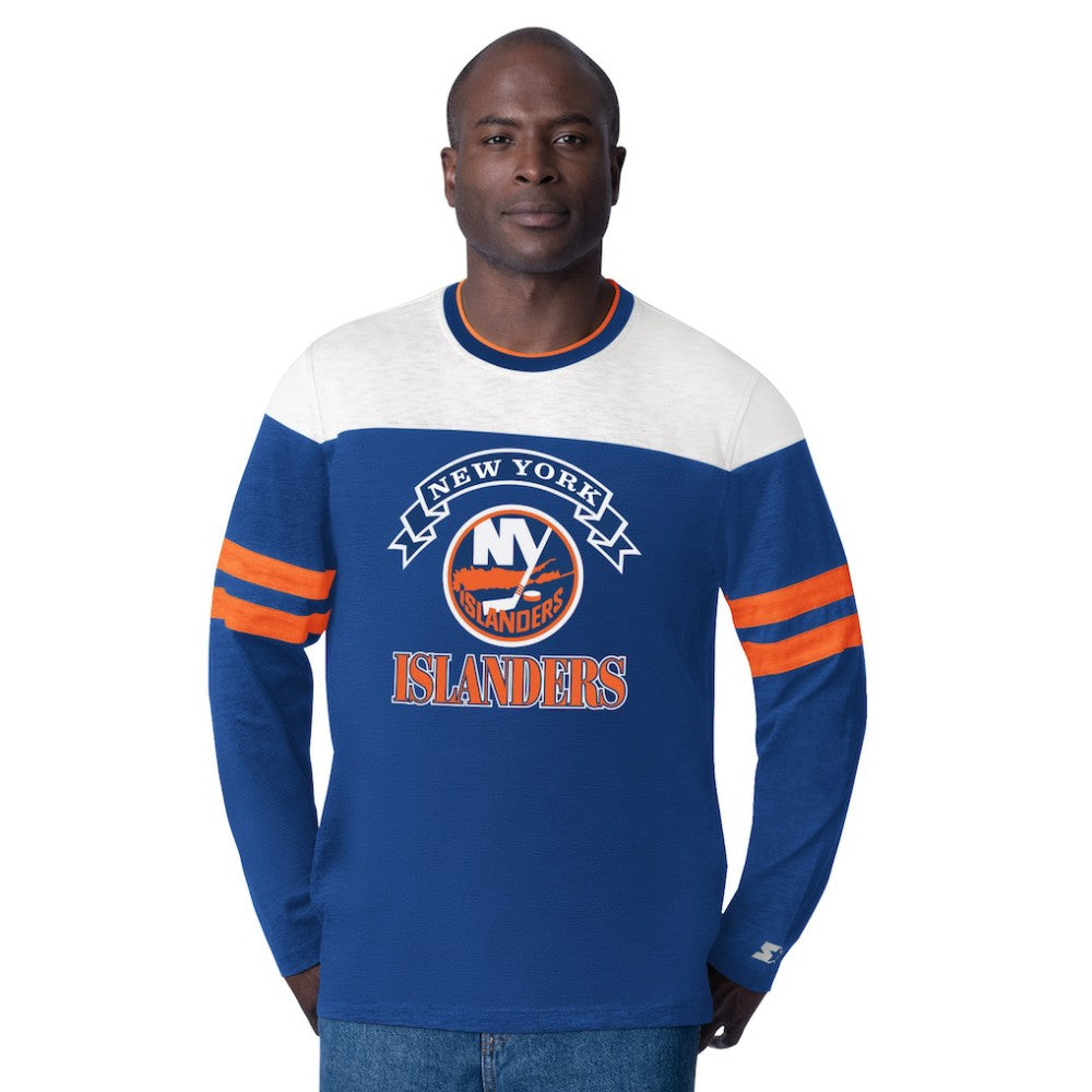 New York Islanders Starter Blitz Durene Long Sleeve T-Shirt - Royal T-shirts
