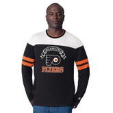 Philadelphia Flyers Starter Blitz Durene Long Sleeve T-Shirt - Black T-shirts