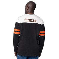 Philadelphia Flyers Starter Blitz Durene Long Sleeve T-Shirt - Black T-shirts