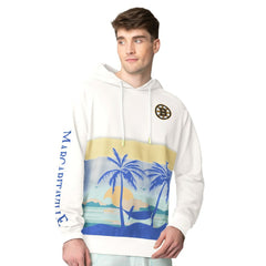 Boston Bruins Margaritaville Island Dream Peached Pullover Hoodie - Cream Hoodies
