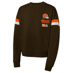 Cleveland Browns Girls Eternal Love Pullover Sweatshirt - Brown online