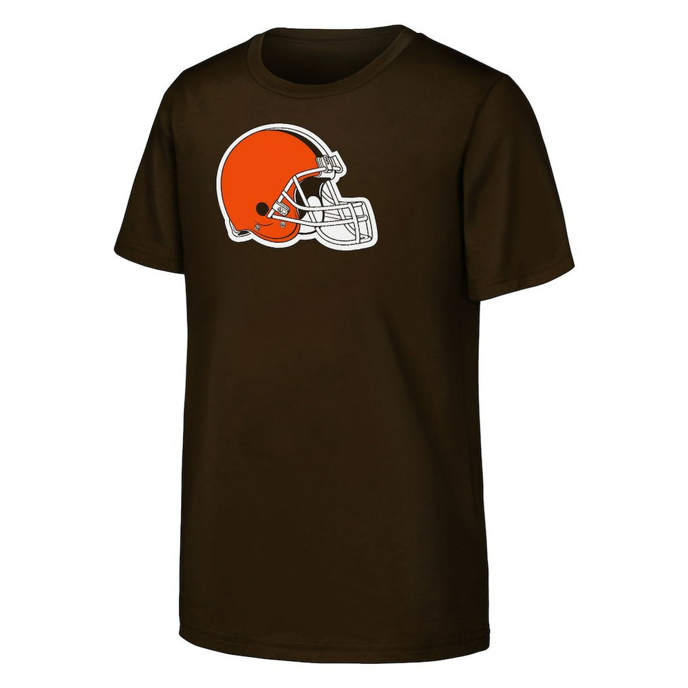 Cleveland Browns Outerstuff Youth Primary Logo T-Shirt - Brown on sale