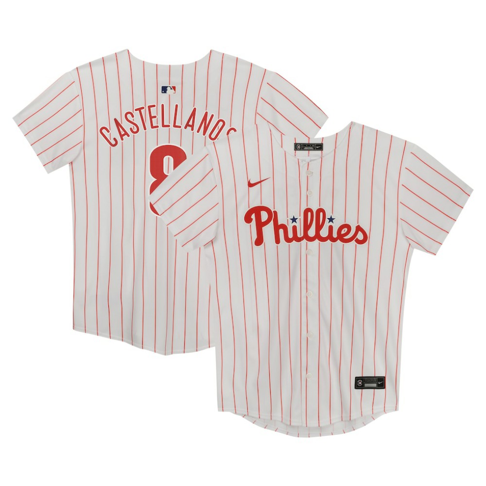 Nick Castellanos Philadelphia Phillies Preschool Home Game Jersey White