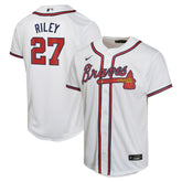 Austin Riley Atlanta Braves Youth Home Game Player Jersey White