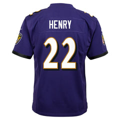 Derrick Henry Baltimore Ravens Youth Game Jersey - Purple cheap