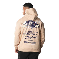 Baltimore Ravens The Wild Collective Unisex Fleece Pullover Hoodie - Cream on sale