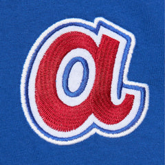 Hank Aaron Atlanta Braves Cooperstown Collection Heavyweight Premium Player Vintage Logo T-Shirt Royal