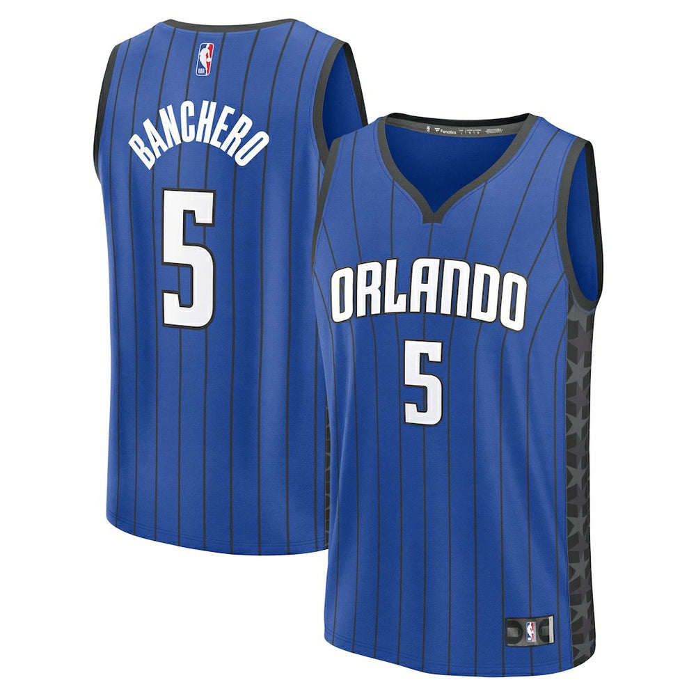 Paolo Banchero Orlando Magic Youth Fast Break Replica Player Jersey - Statement Edition - Blue for sale